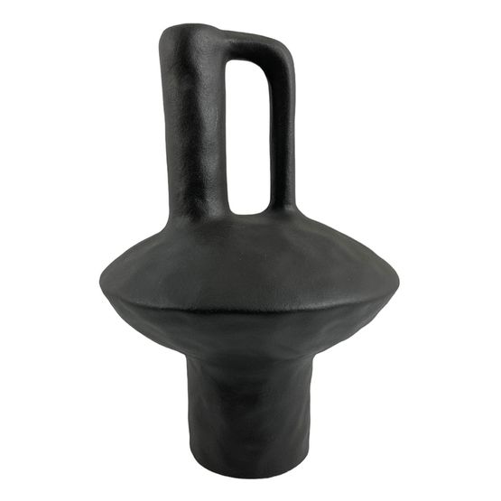 Florero-Aghata-19X19X27.5Cm-Negro-Ceramica-lado-1